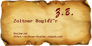 Zoltner Boglár névjegykártya